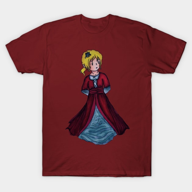 Little princess marker drawing T-Shirt by Thedisc0panda